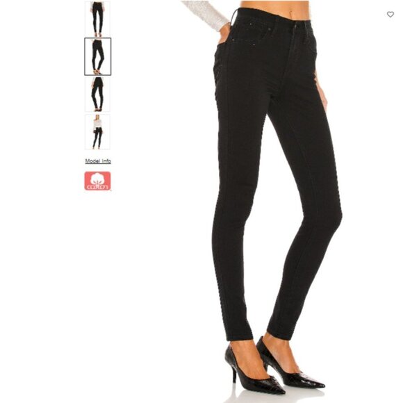 Levi's 721 Plus Size High Rise Millennial Dark Wash Denim Skinny Jeans Size 26W - Picture 3 of 3